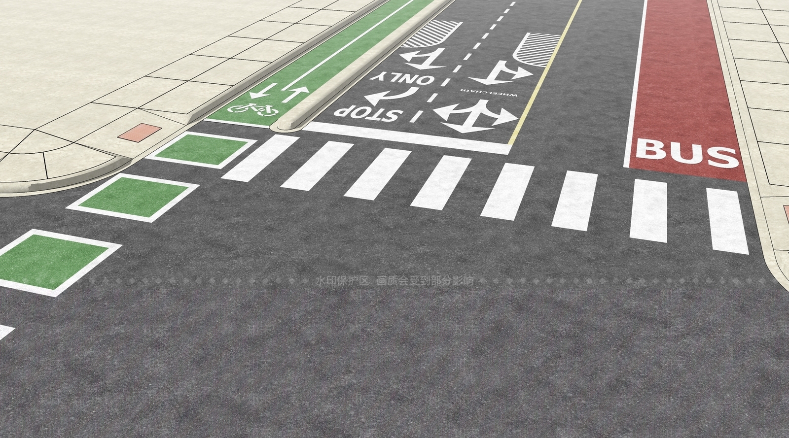 现代道路SU模型下载【ID:1108503106】