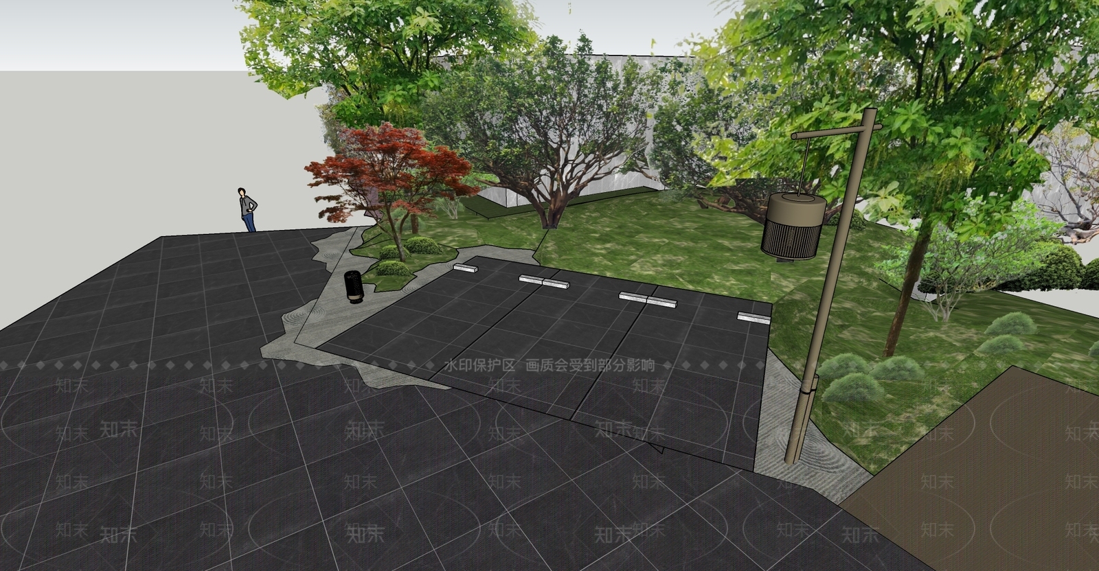 新中式灯具组合SU模型下载【ID:1108504402】