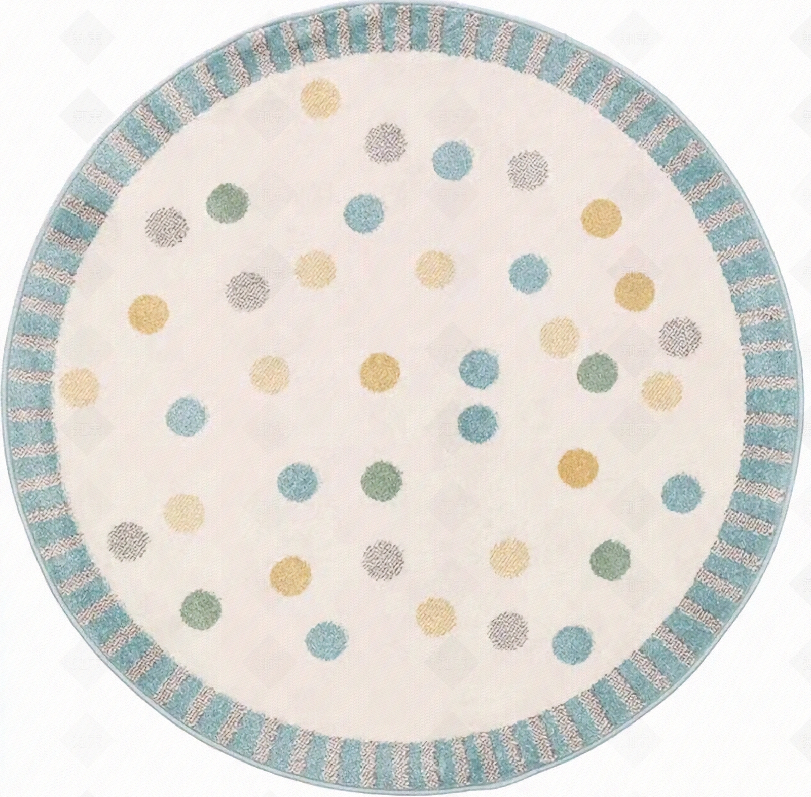 波点儿童地毯贴图下载【ID:1108510005】
