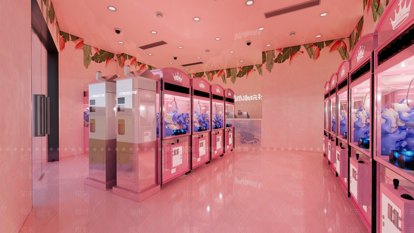 现代抓娃娃店SU模型下载【ID:1108510840】