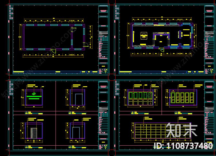 展厅cad施工图下载【ID:1108737480】