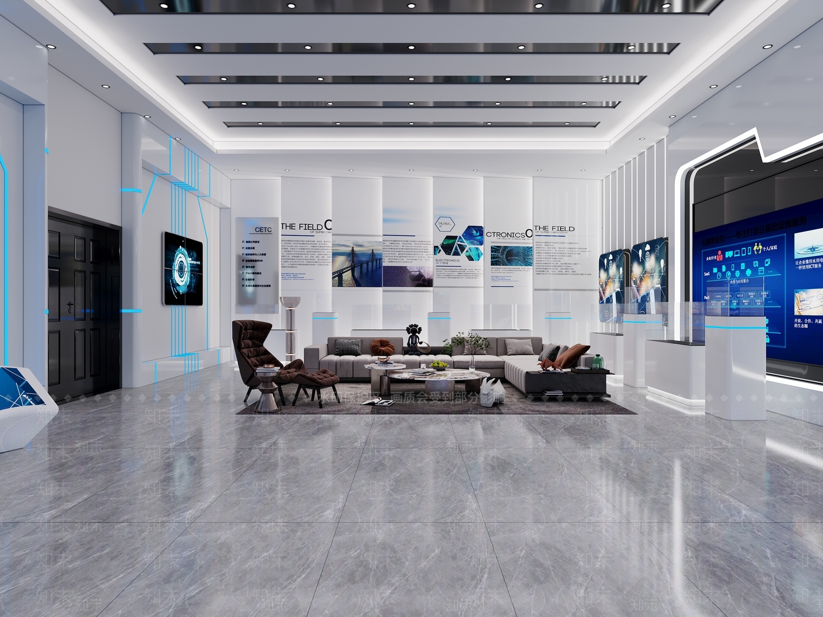 现代前台3D模型下载【ID:1108518215】