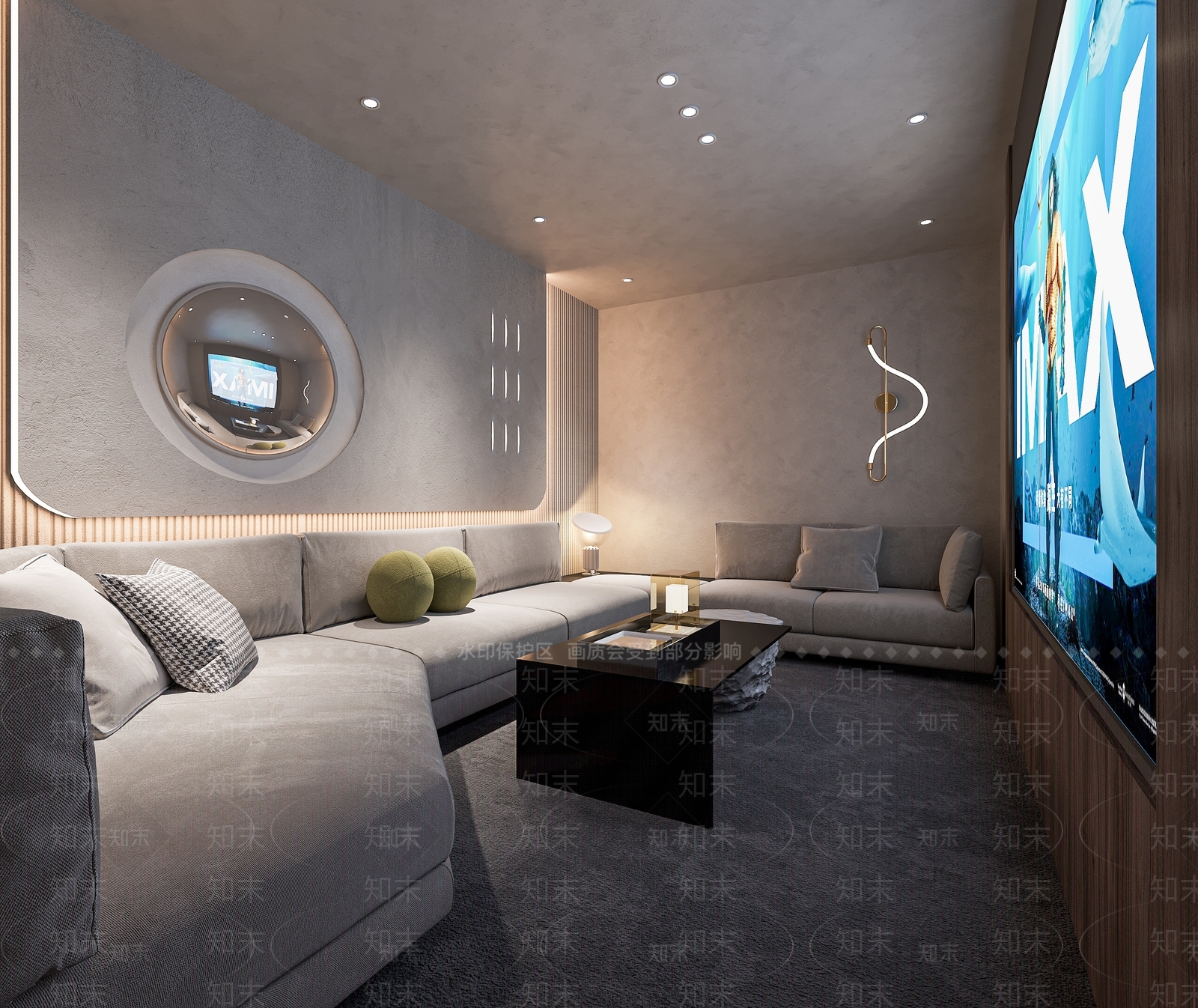 侘寂家居影音室3D模型下载【ID:1108531832】