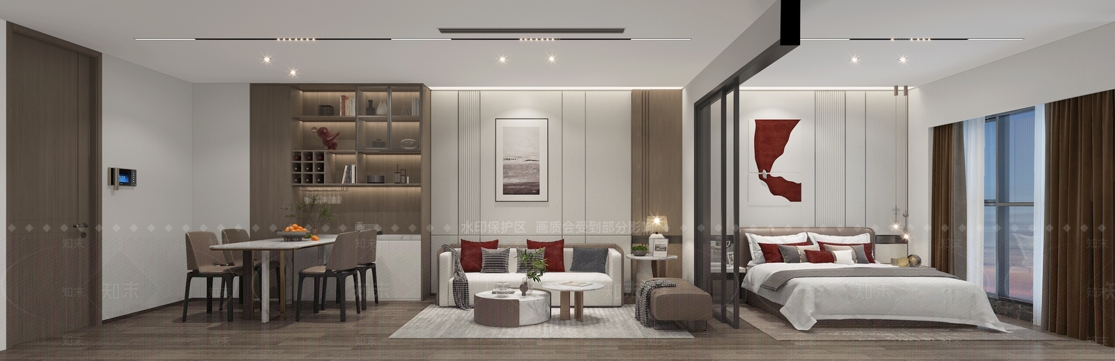 现代单身公寓3D模型下载【ID:1108532899】