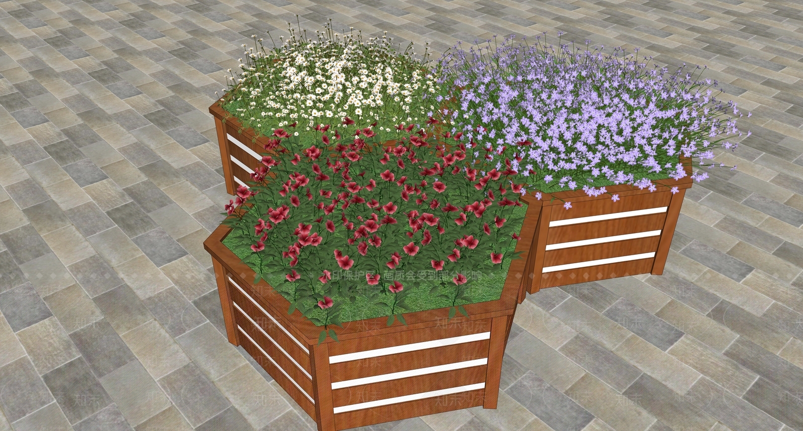 现代花箱SU模型下载【ID:1108533883】