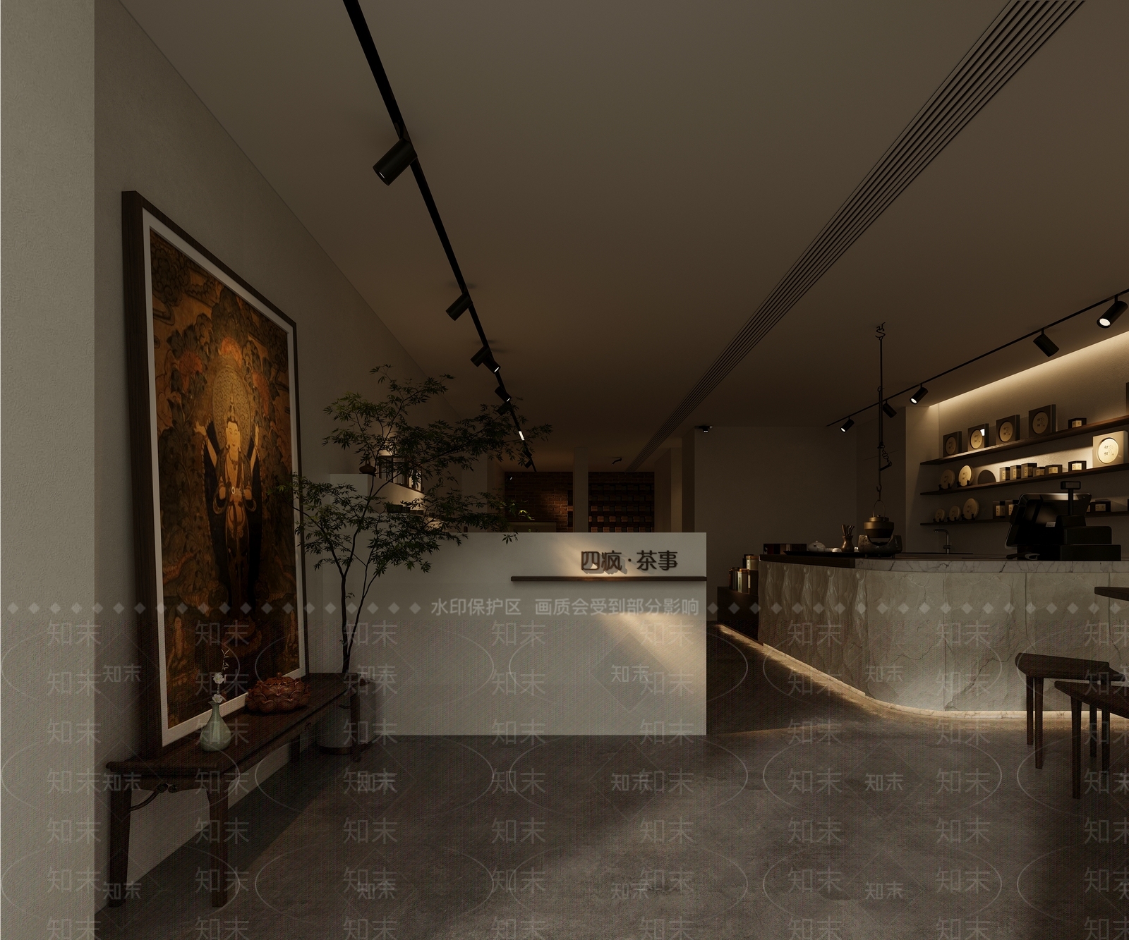 侘寂茶馆3D模型下载【ID:1108537020】