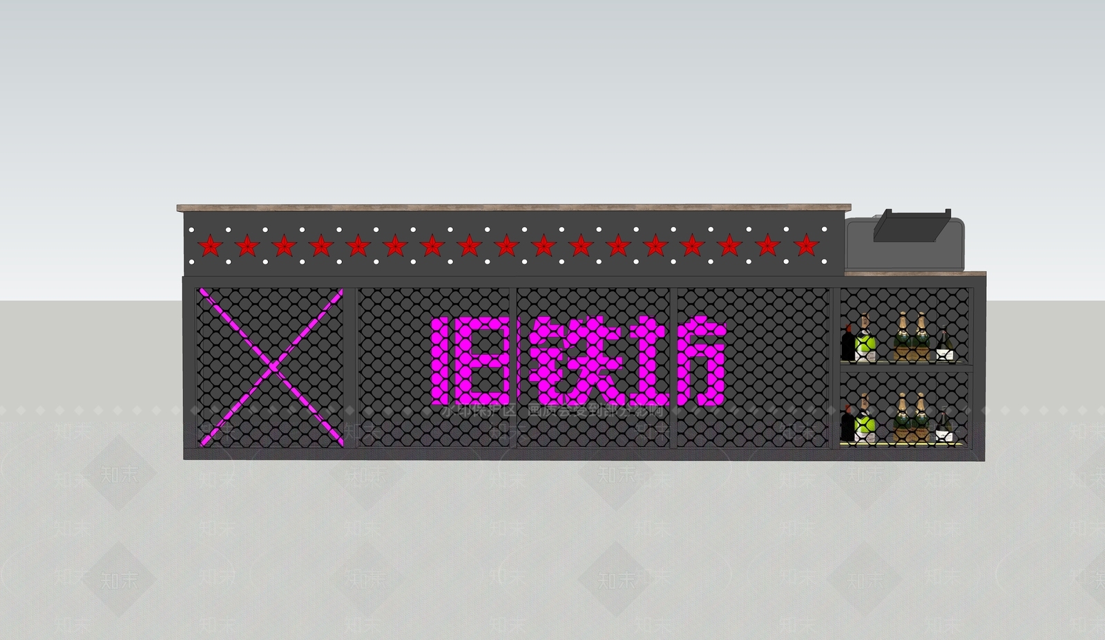 工业收银台SU模型下载【ID:1108545848】