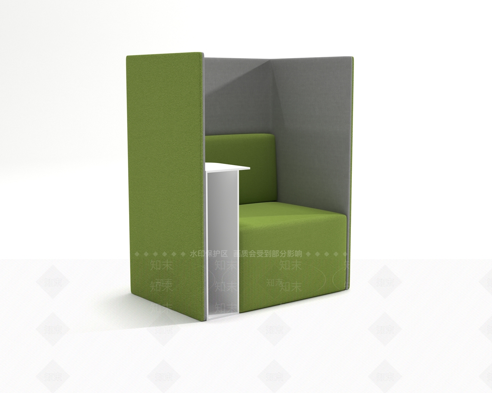 现代卡座沙发3D模型下载【ID:1108549495】