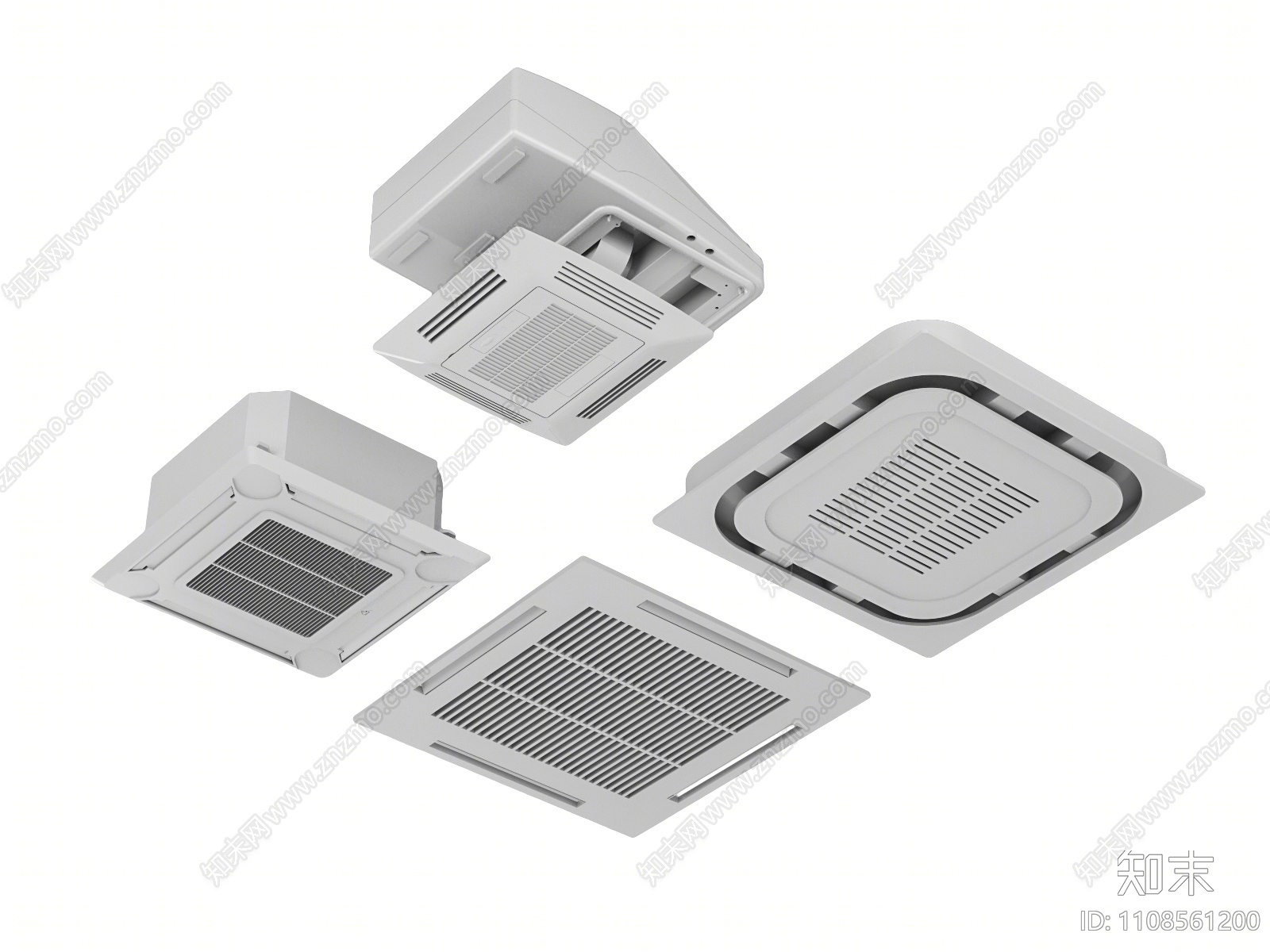 现代空调出风口SU模型下载【ID:1108561200】
