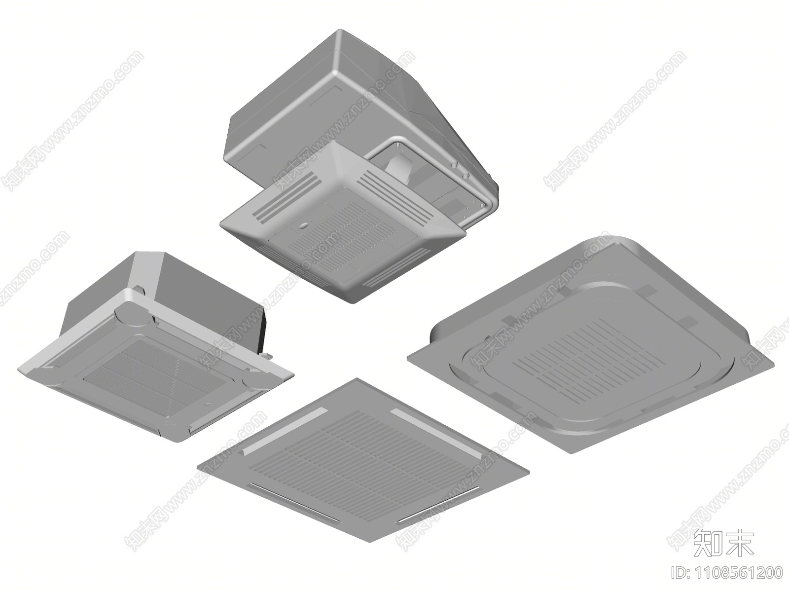 现代空调出风口SU模型下载【ID:1108561200】