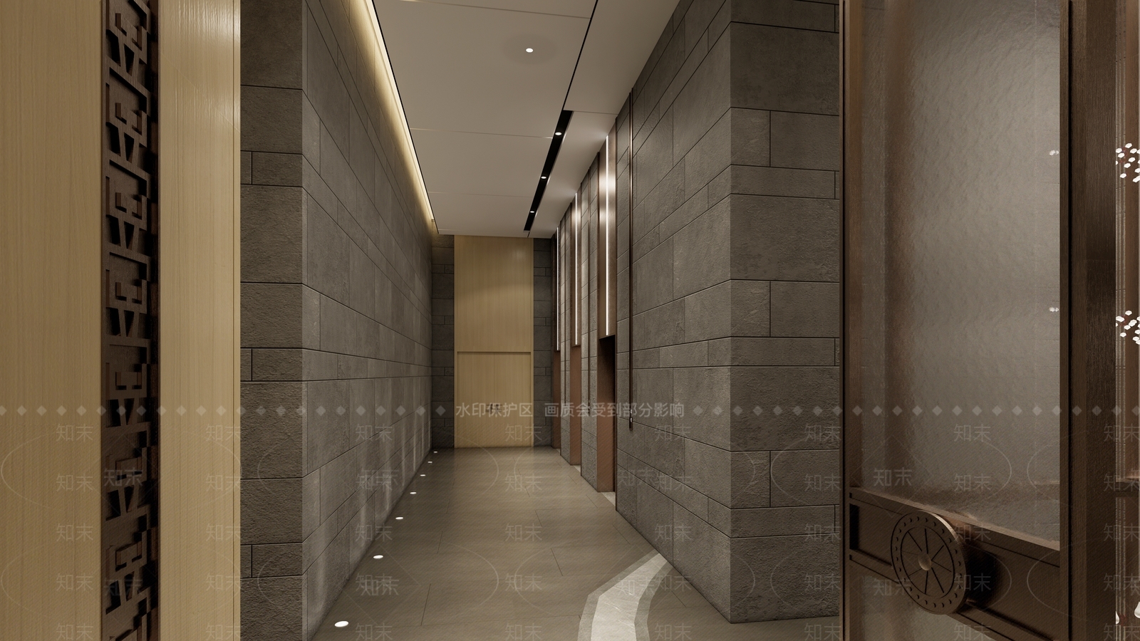 现代酒店大堂SU模型下载【ID:1108572054】