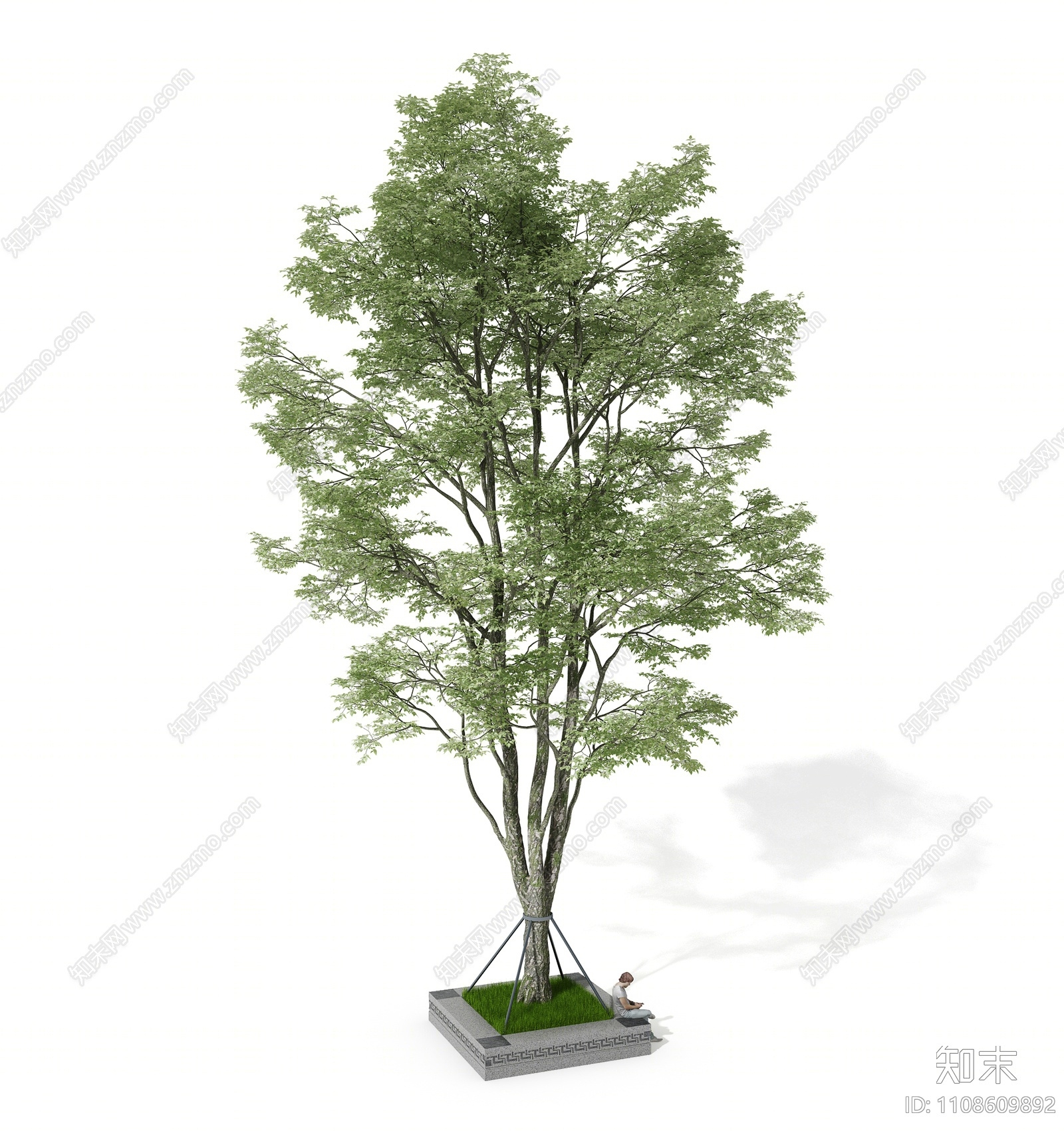 现代树池3D模型下载【ID:1108609892】