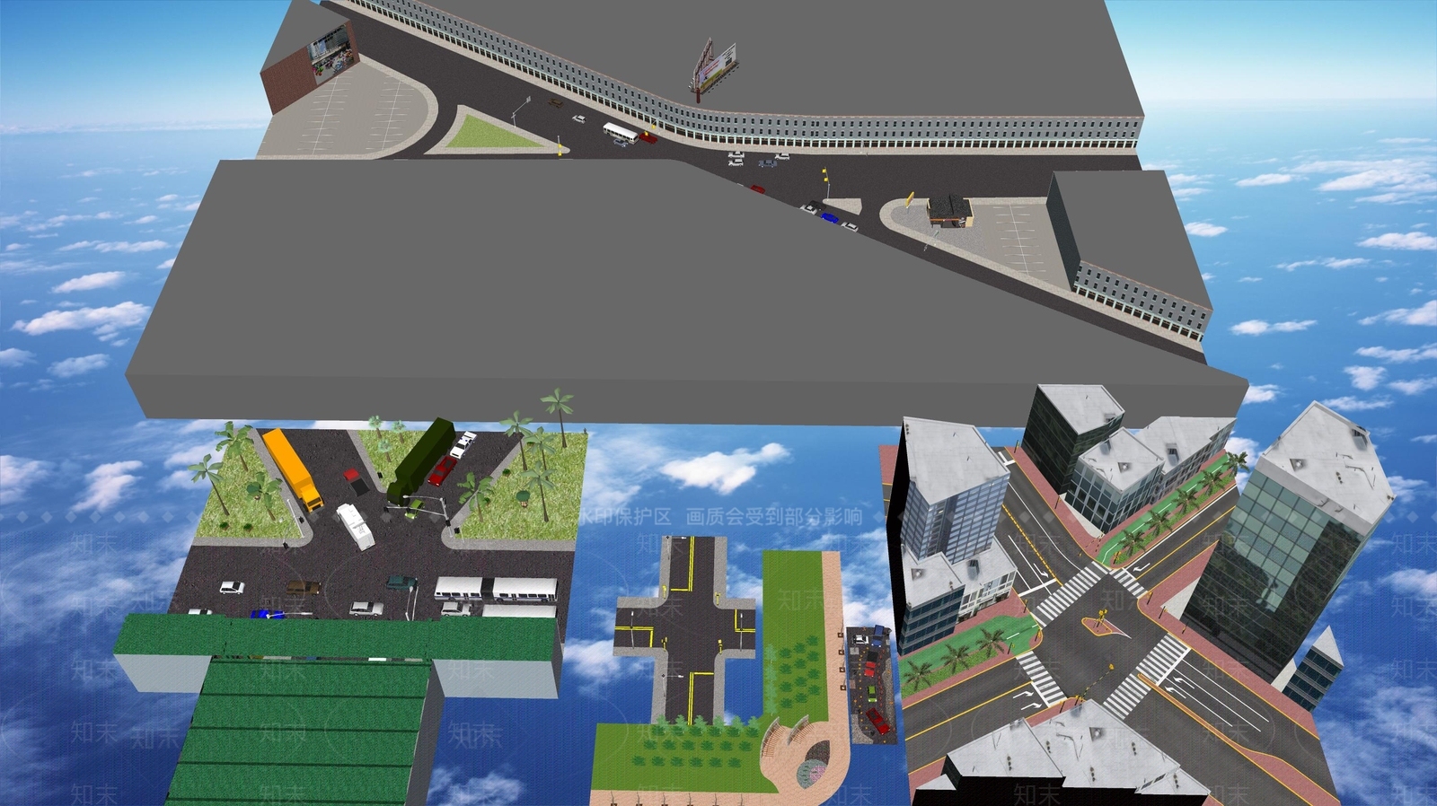 现代道路SU模型下载【ID:1108622226】