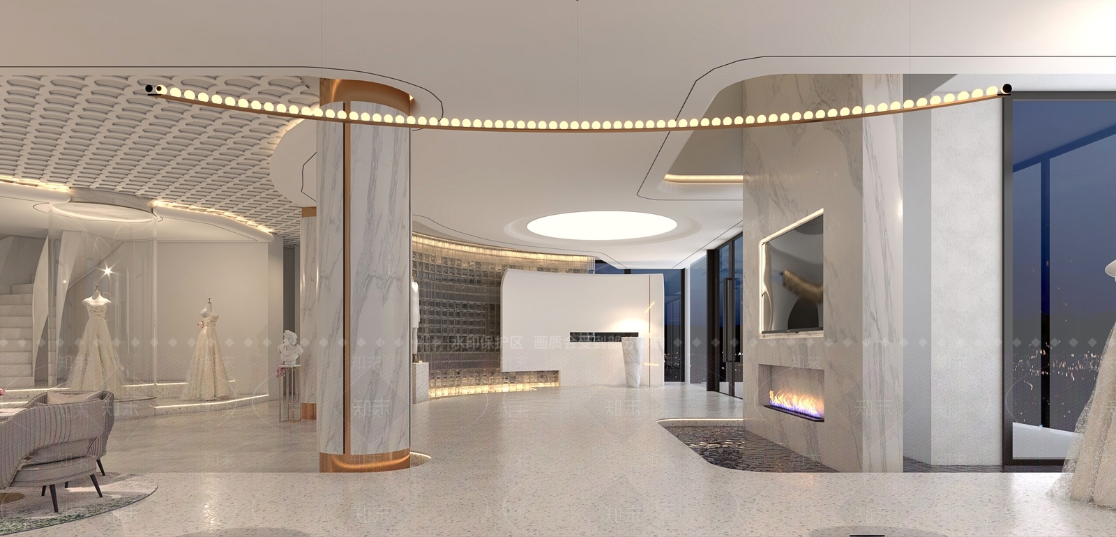 现代婚纱摄影店3D模型下载【ID:1108624954】