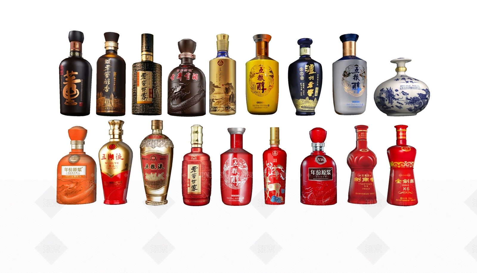 现代风格白酒SU模型下载【ID:1108628386】
