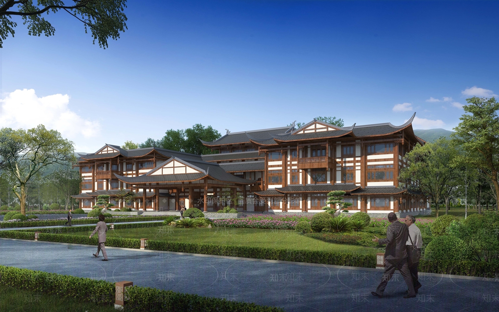 中式其他文化场馆SU模型下载【ID:1108632085】