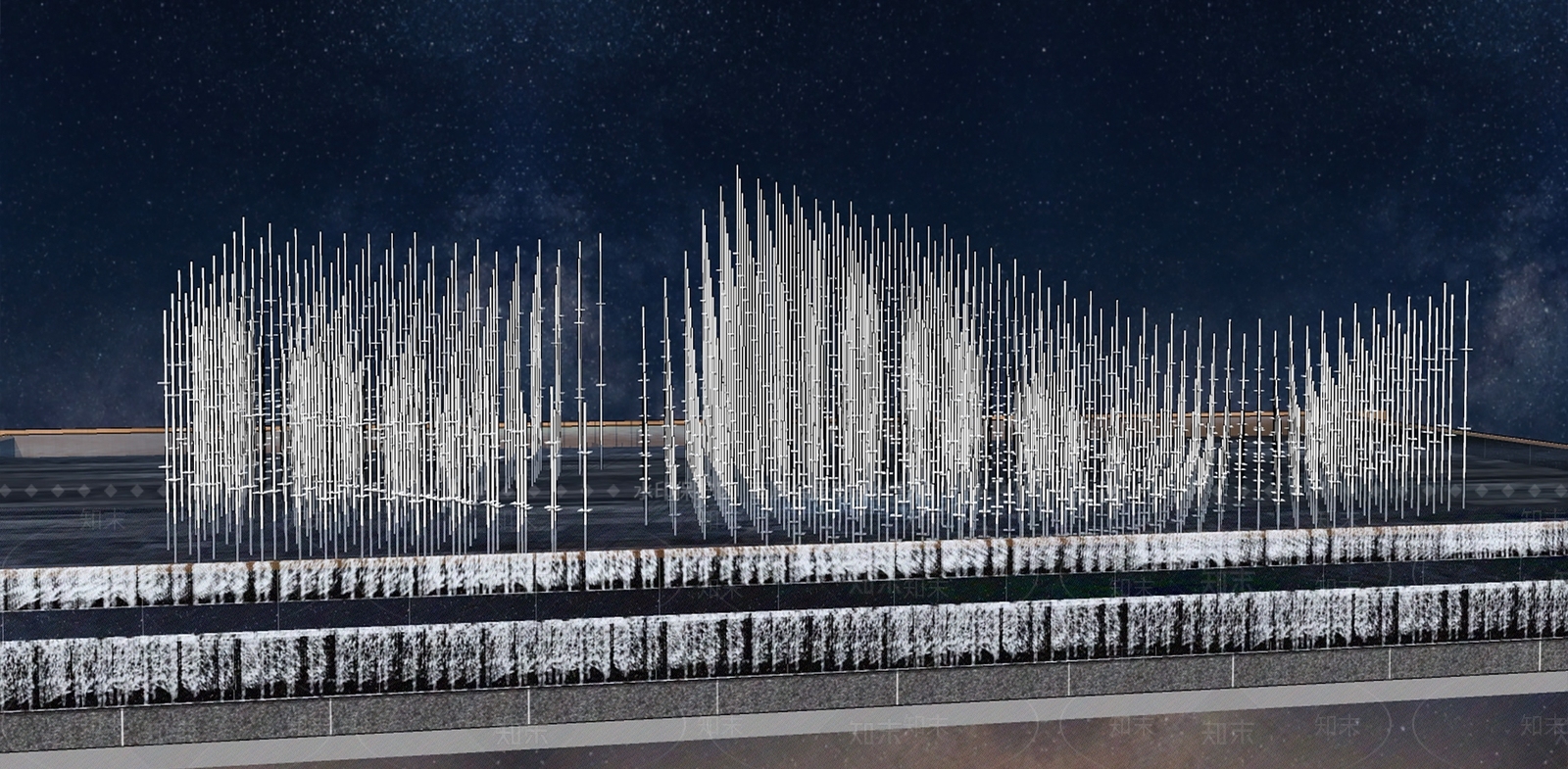 现代抽象几何雕塑景观小品SU模型下载【ID:1108635129】