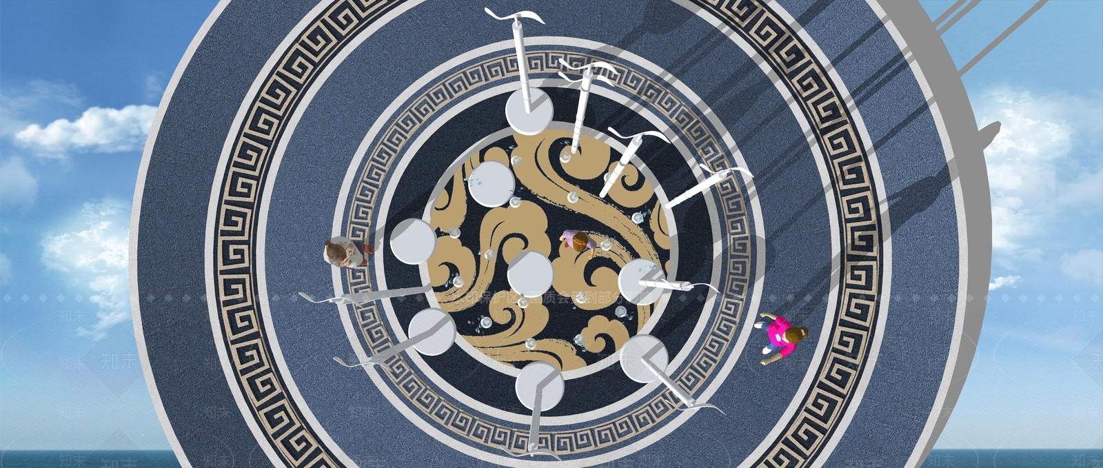 现代儿童游乐器械SU模型下载【ID:1108638331】