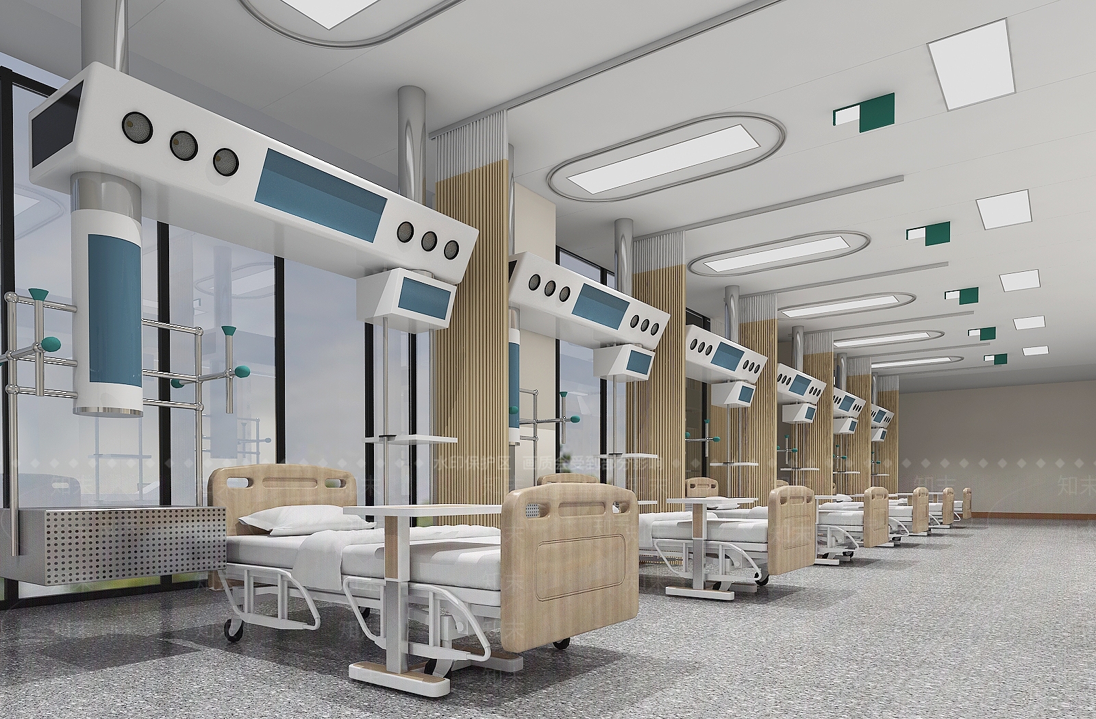 现代医院病床3D模型下载【ID:1108638905】