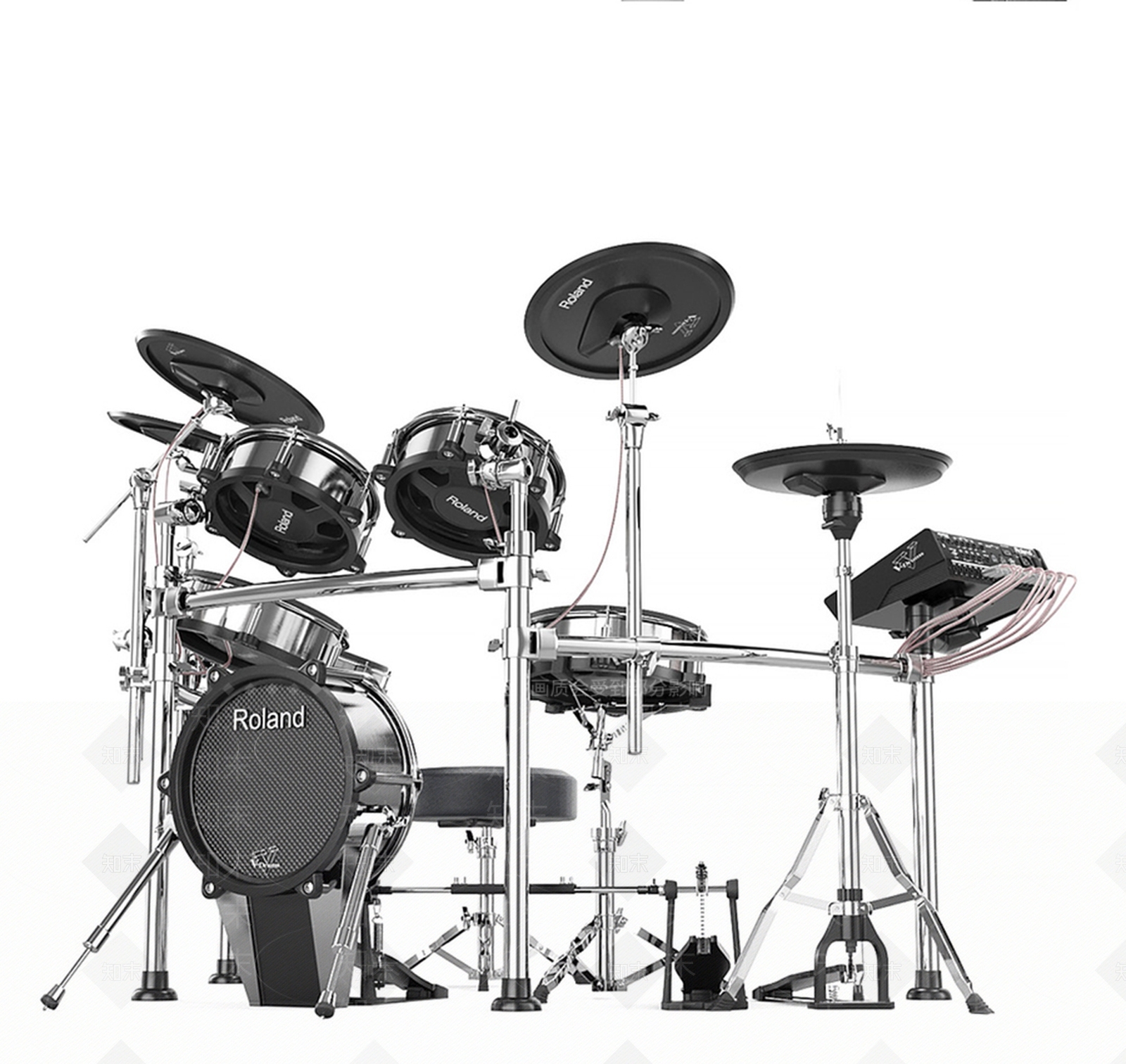 现代架子鼓3D模型下载【ID:1108642658】