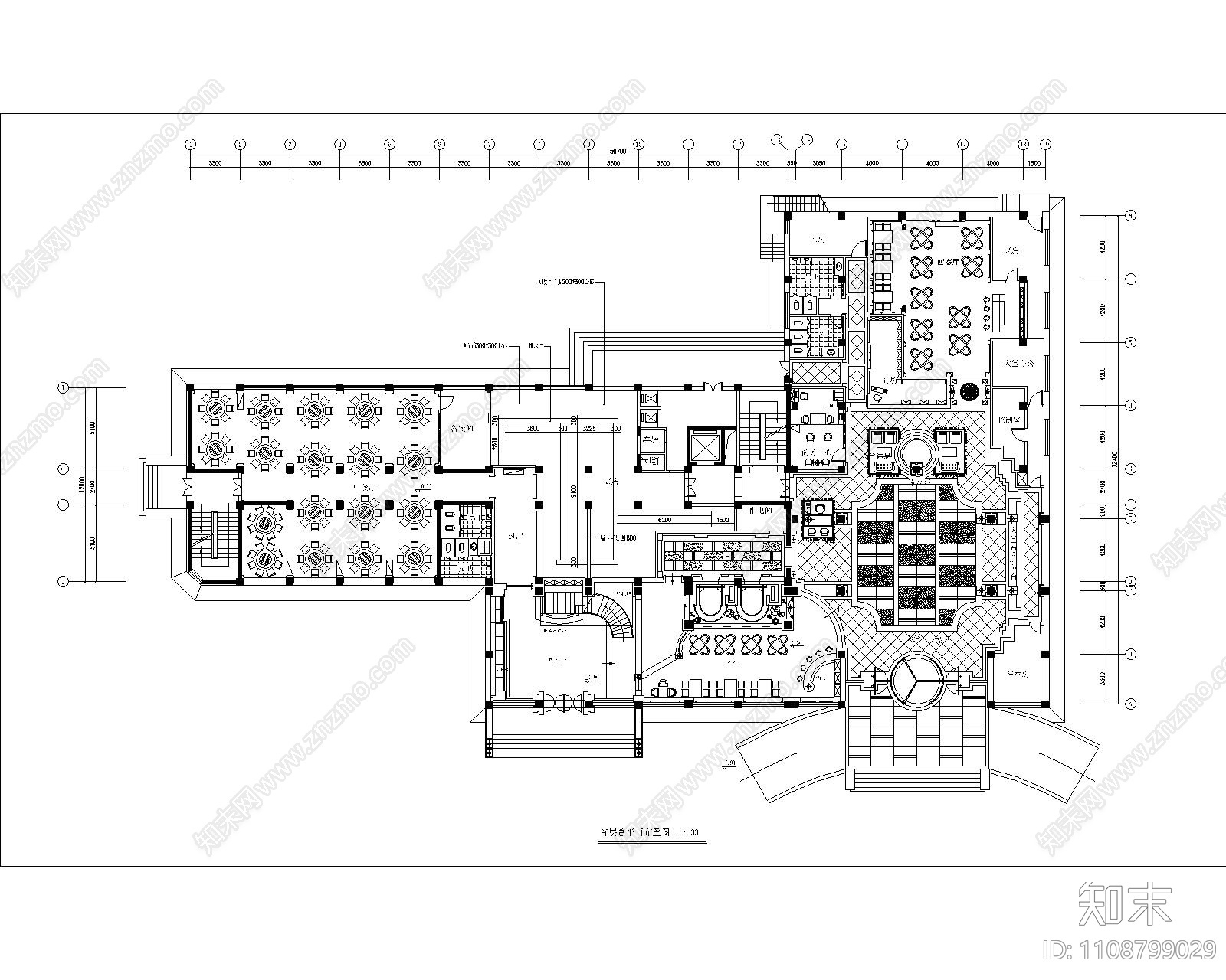 工装及家装cad模型图库cad施工图下载【ID:1108799029】