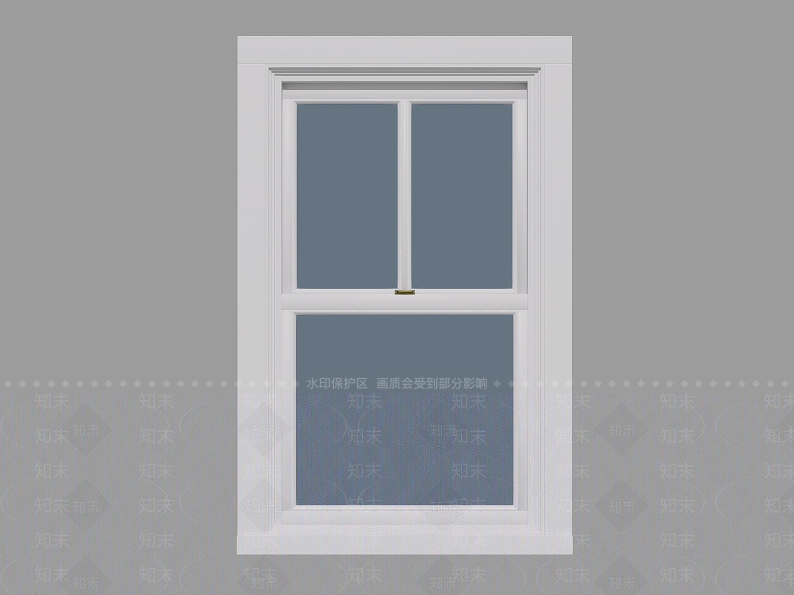 现代推拉窗SU模型下载【ID:1108649178】