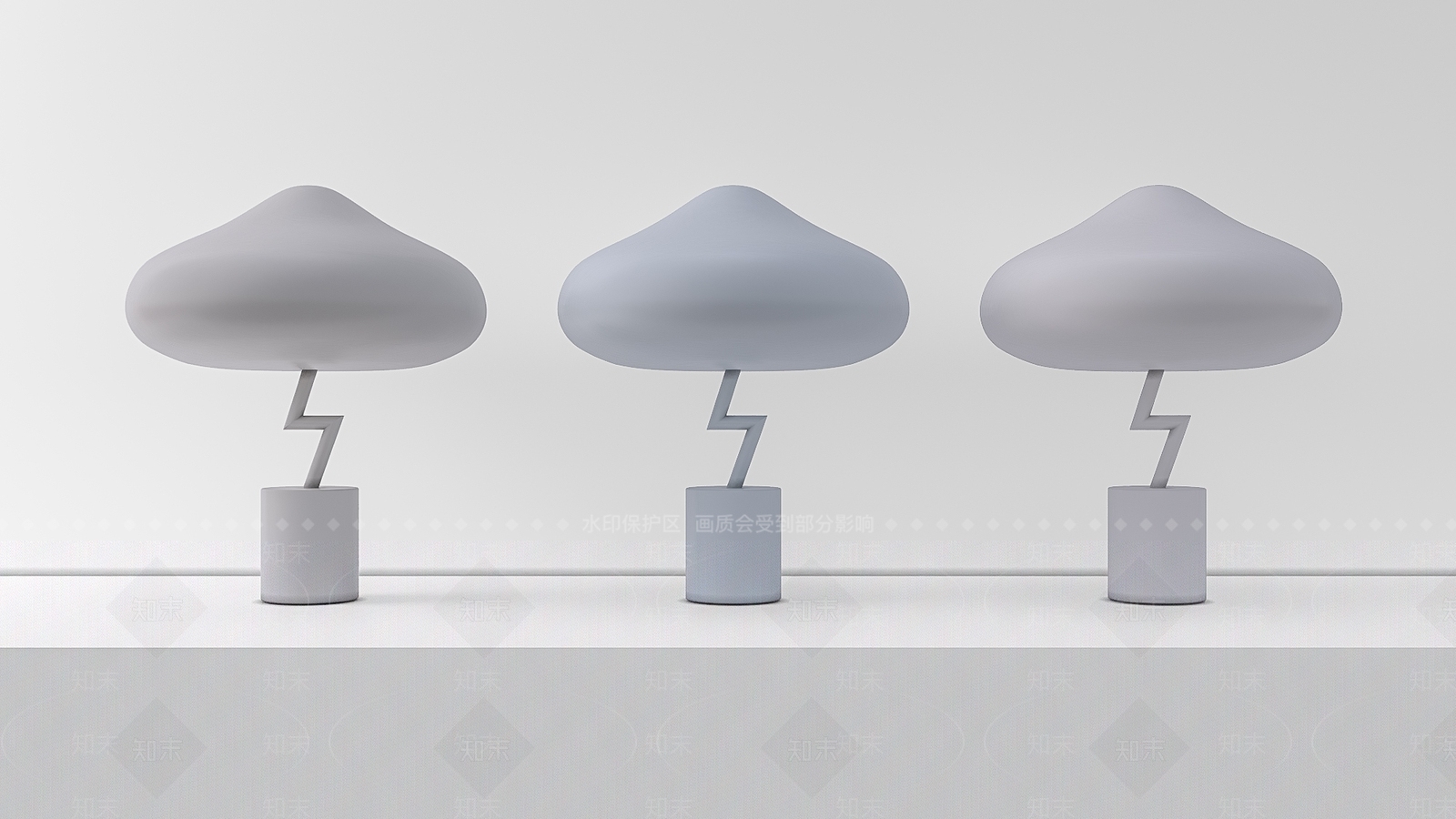 现代儿童房卡通台灯3D模型下载【ID:1108649249】