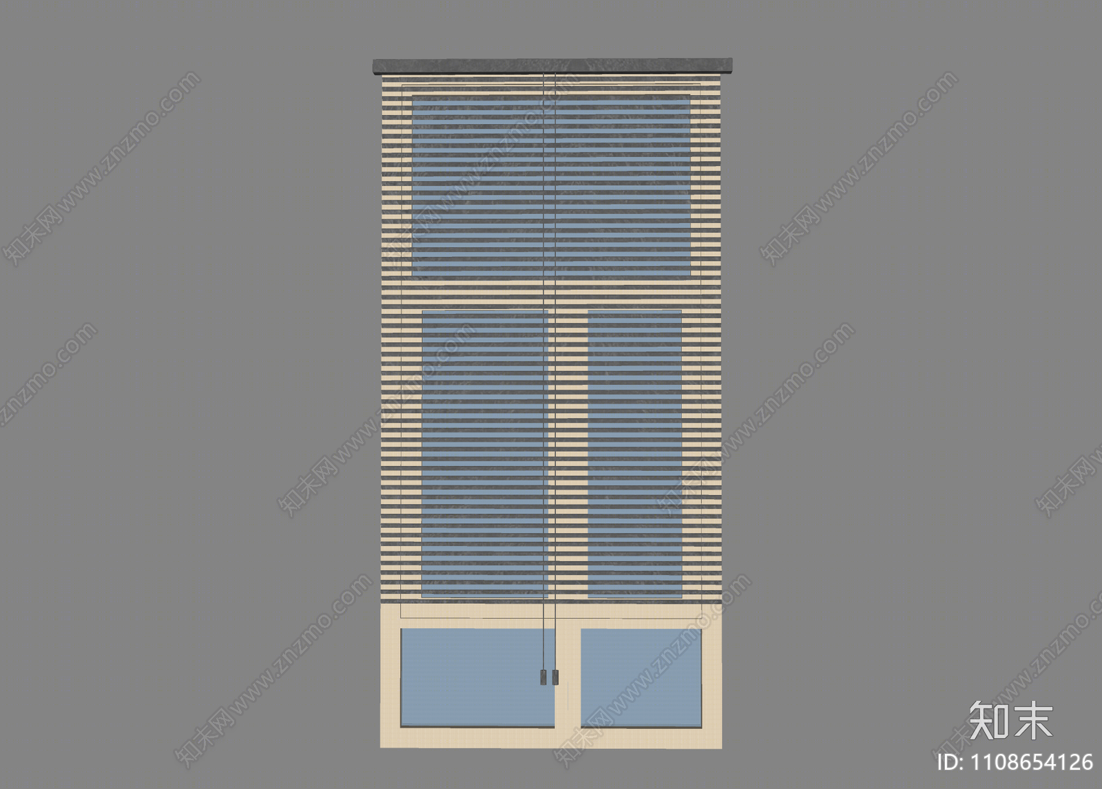 北欧百叶帘SU模型下载【ID:1108654126】