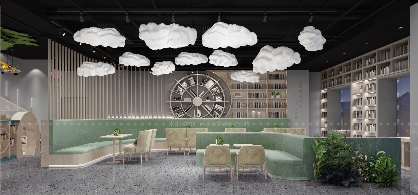 现代书店3D模型下载【ID:1108657464】