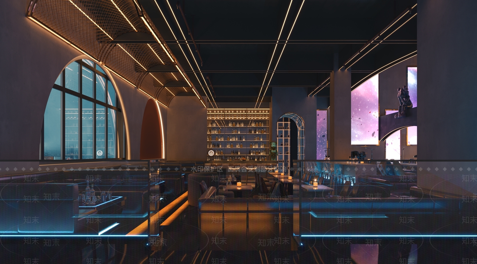 现代酒吧3D模型下载【ID:1108674055】