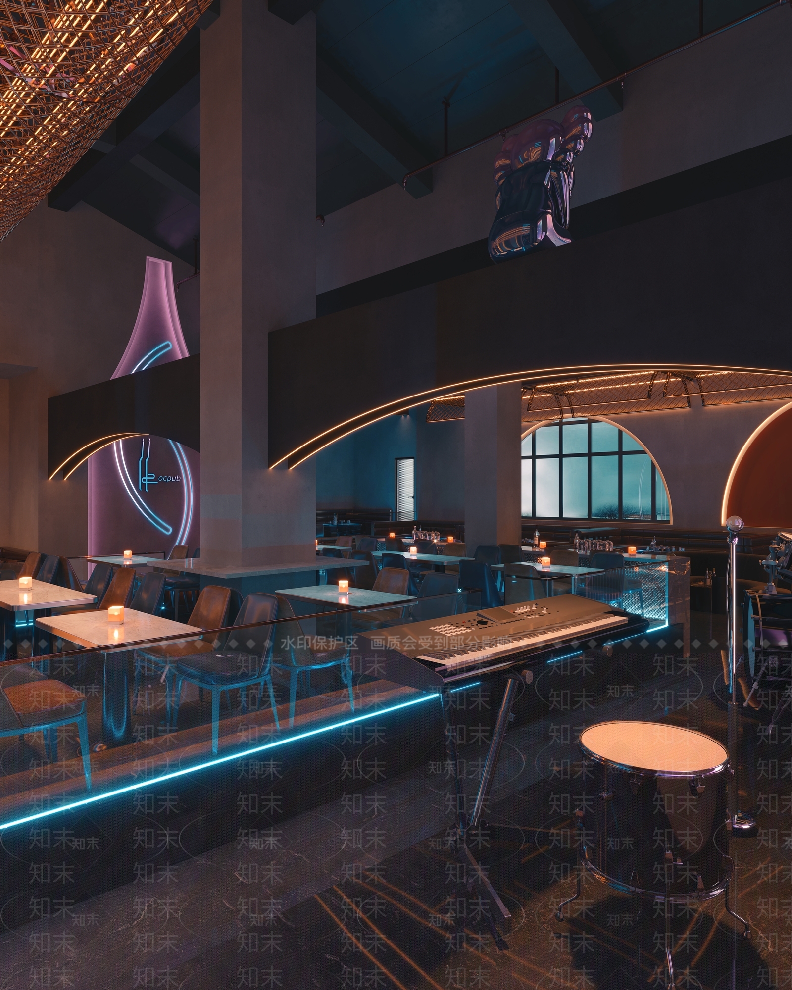现代酒吧3D模型下载【ID:1108674055】
