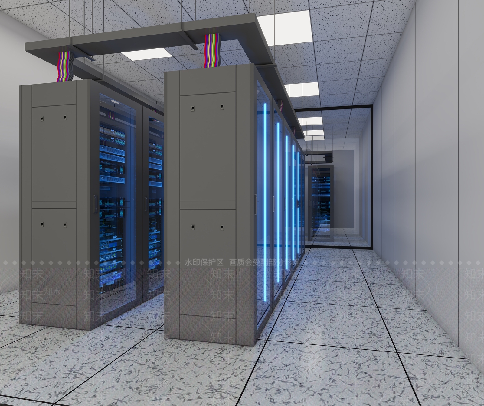 现代机房3D模型下载【ID:1108675958】