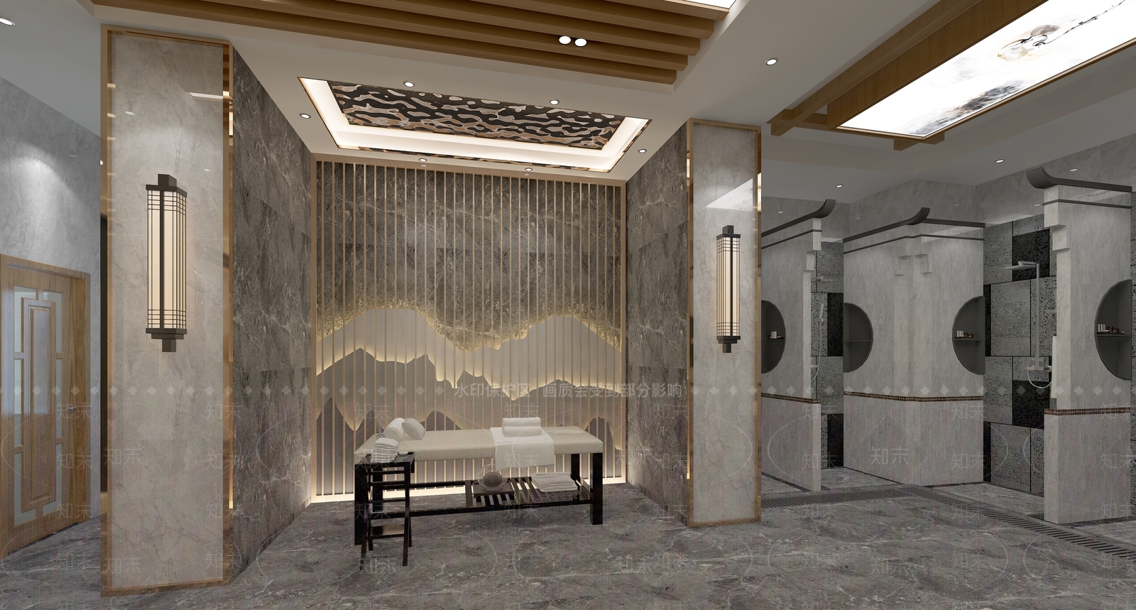 新中式洗浴中心3D模型下载【ID:1108692667】