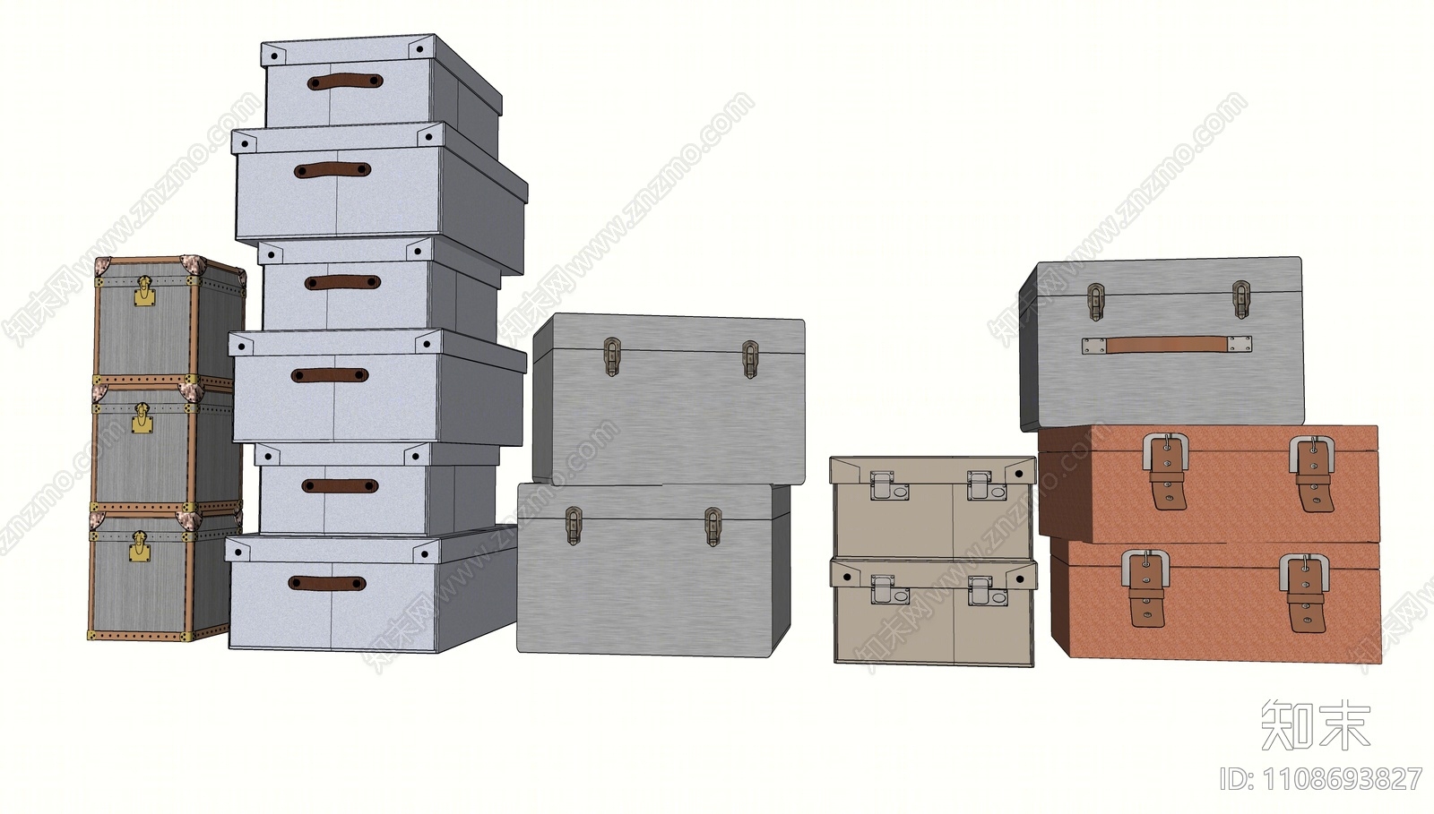 现代箱子SU模型下载【ID:1108693827】