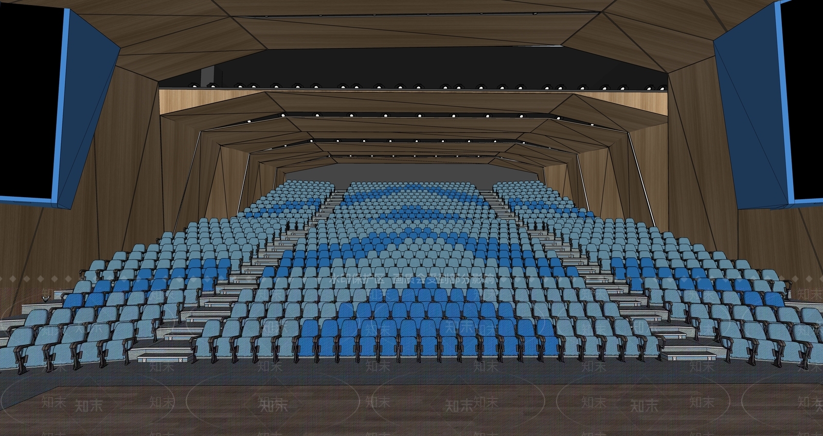 现代报告厅SU模型下载【ID:1108703242】