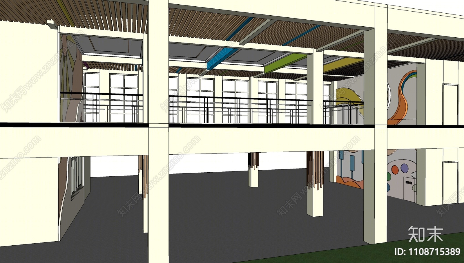 现代幼儿园SU模型下载【ID:1108715389】