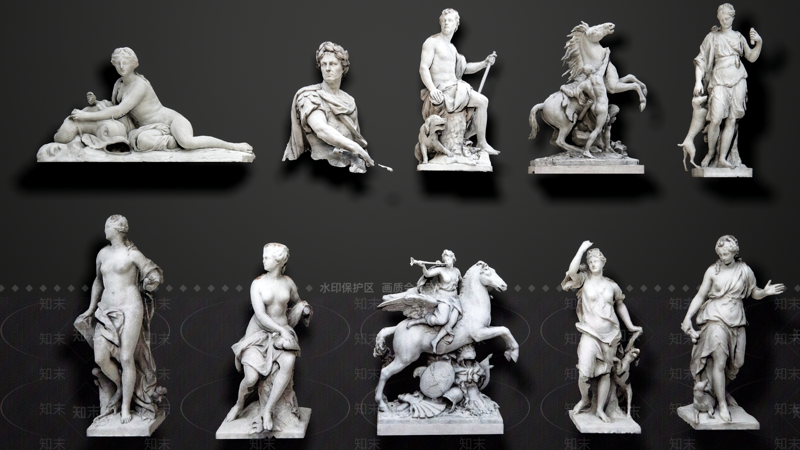 欧式人物雕塑SU模型下载【ID:1108723786】