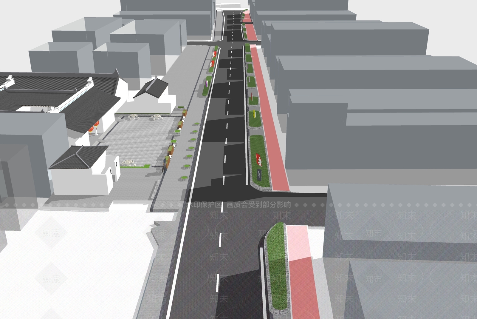 现代道路SU模型下载【ID:1108730994】