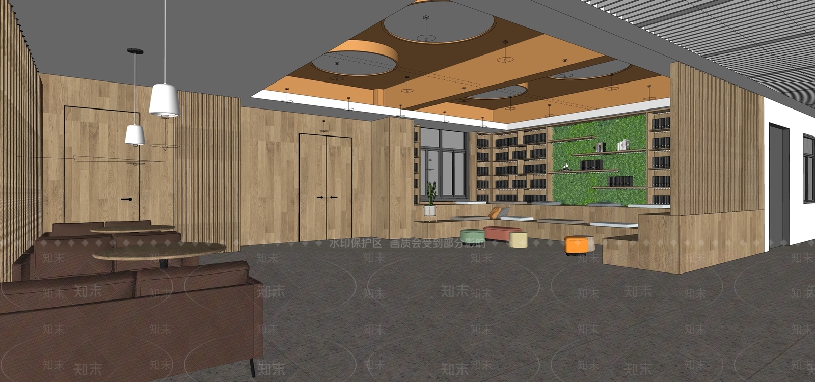 现代休息区SU模型下载【ID:1108745609】