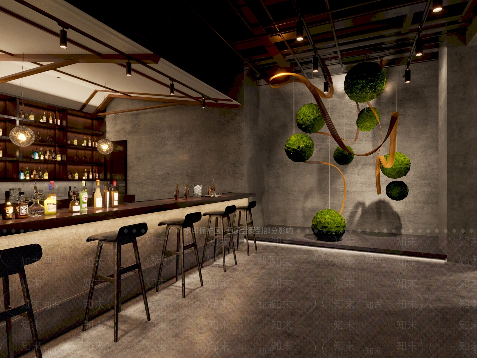 工业风酒吧3D模型下载【ID:1108752544】