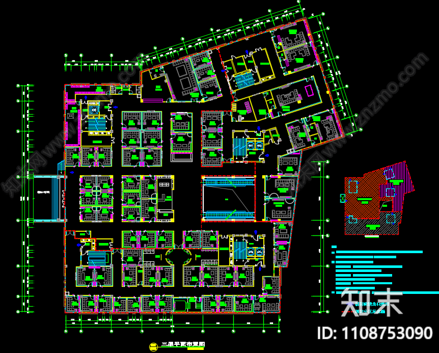 现代简约休闲娱乐KTV包厢cad施工图下载【ID:1108753090】