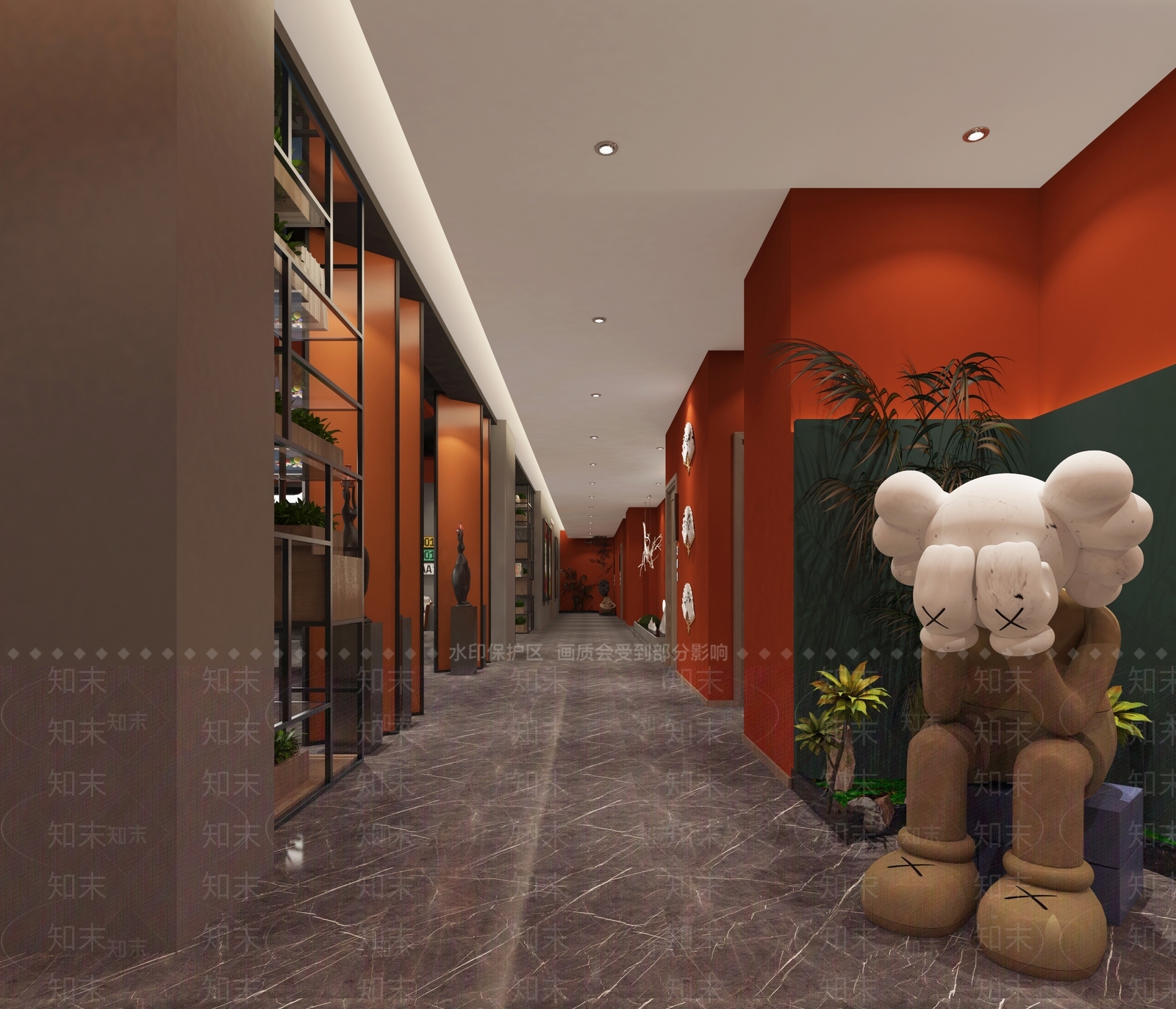 现代剧本杀主题过道3D模型下载【ID:1109220259】