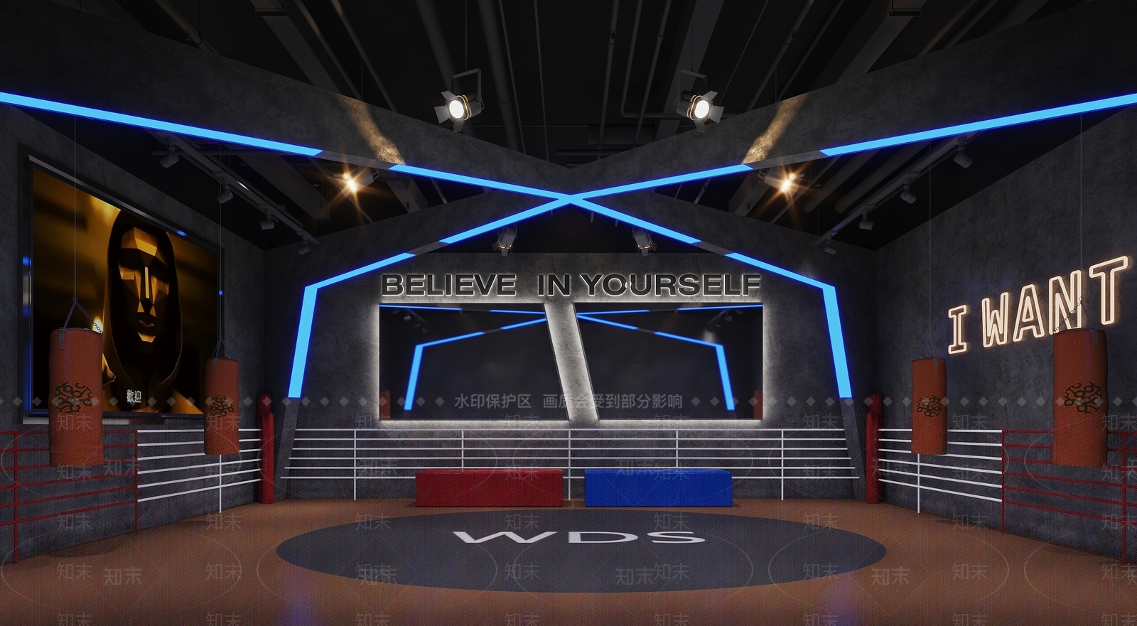 工业风格斗比武擂台3D模型下载【ID:1108759430】