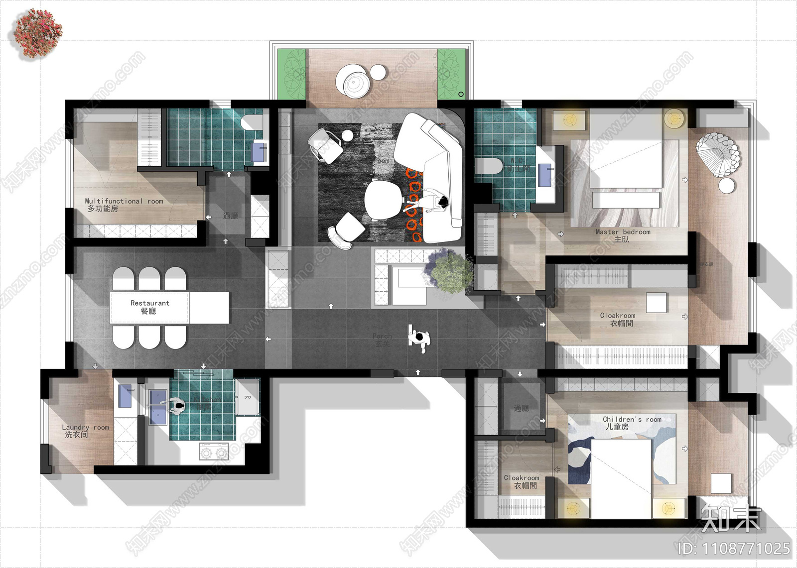 150㎡住宅cad施工图下载【ID:1108771025】