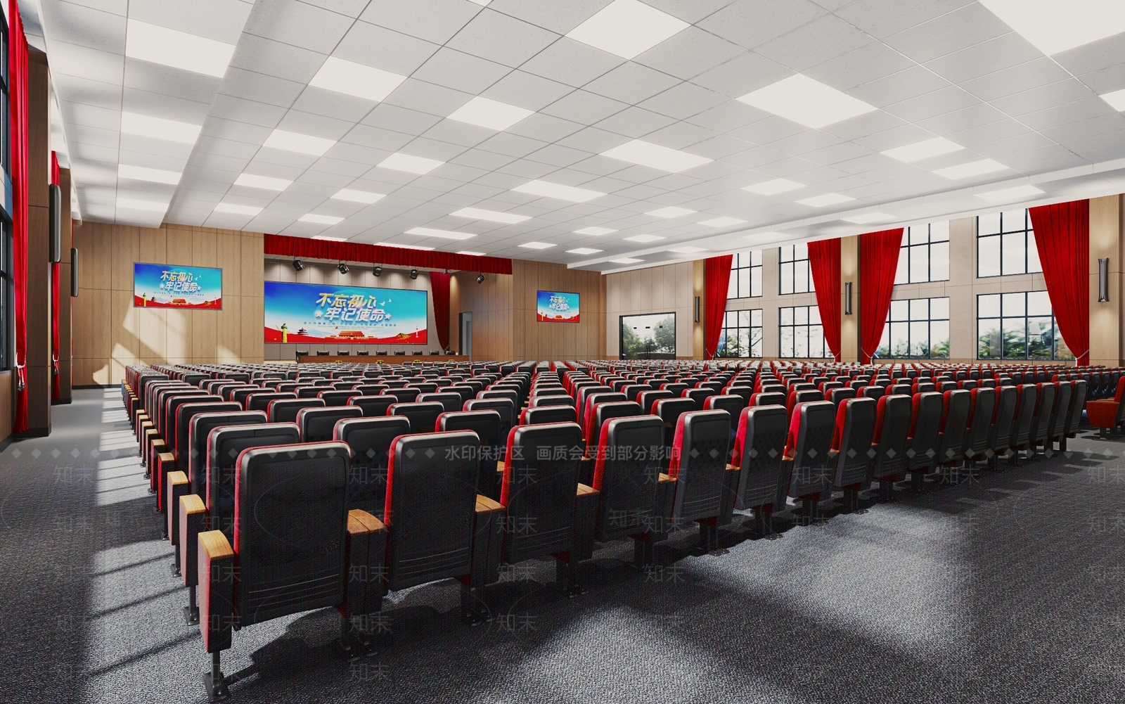 现代报告厅3D模型下载【ID:1108783124】