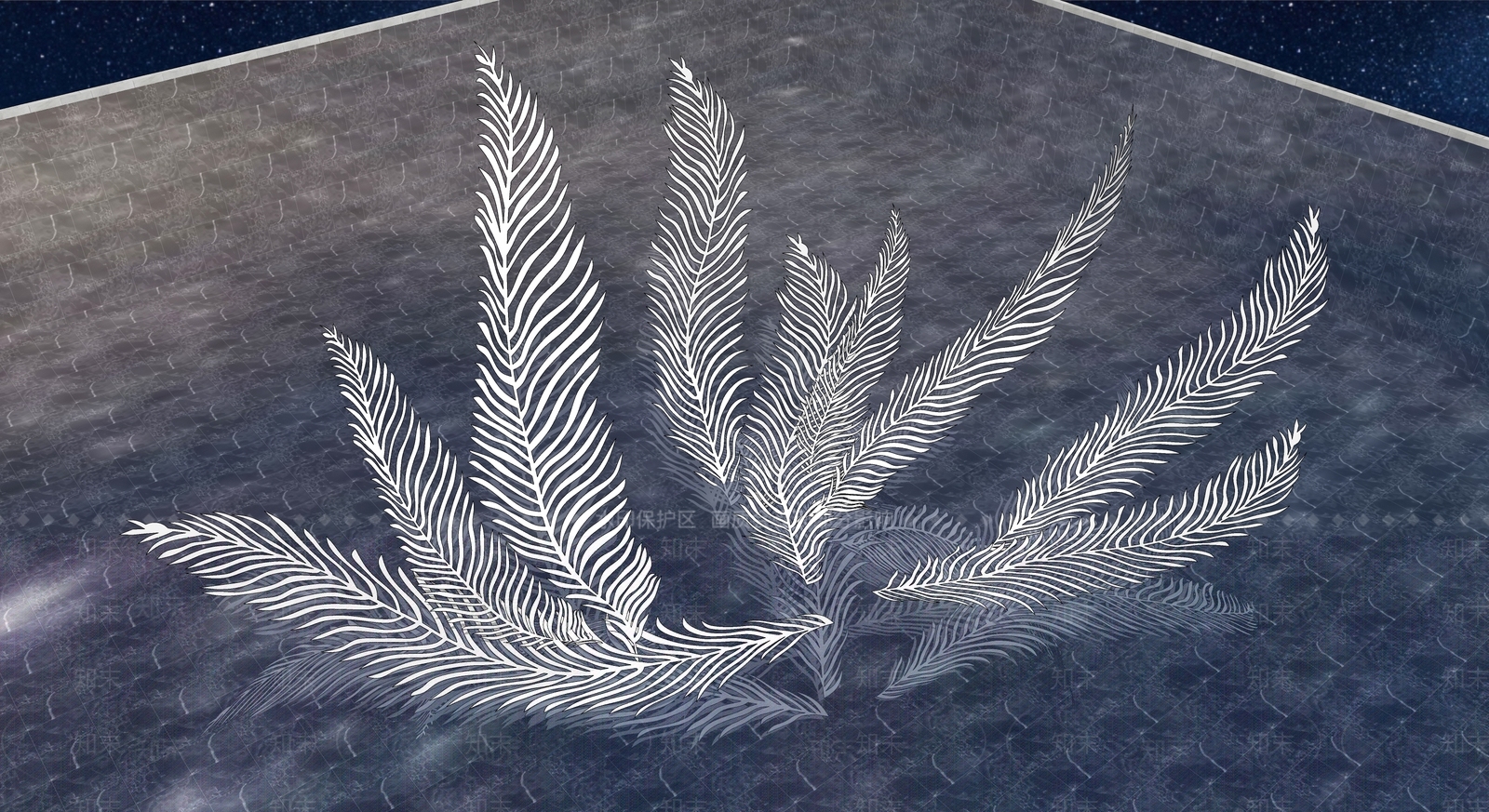 现代抽象树叶子雕塑小品SU模型下载【ID:1108784766】