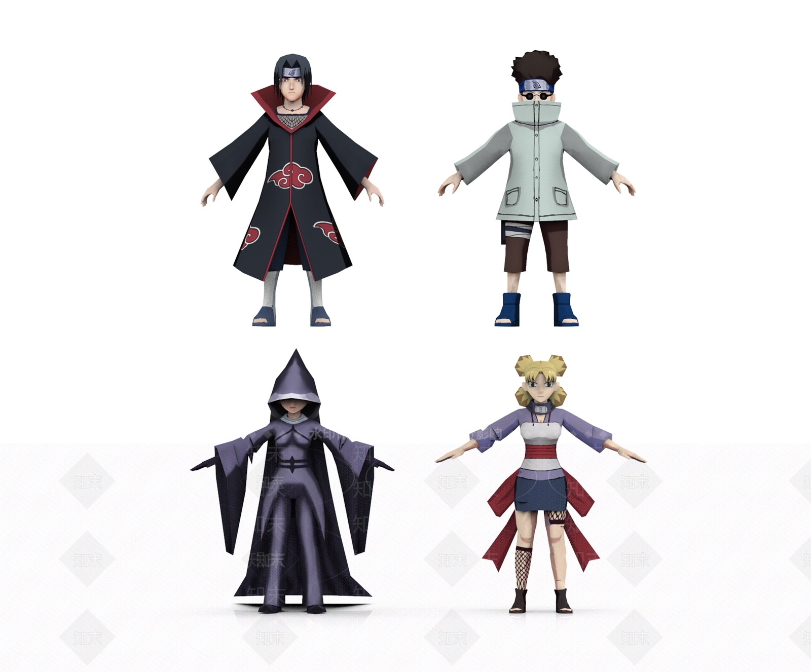 日式动漫火影手办3D模型下载【ID:1108784779】