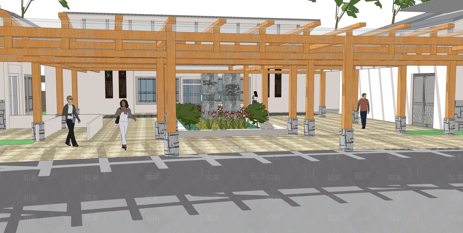 现代其他文化场馆SU模型下载【ID:1108796039】