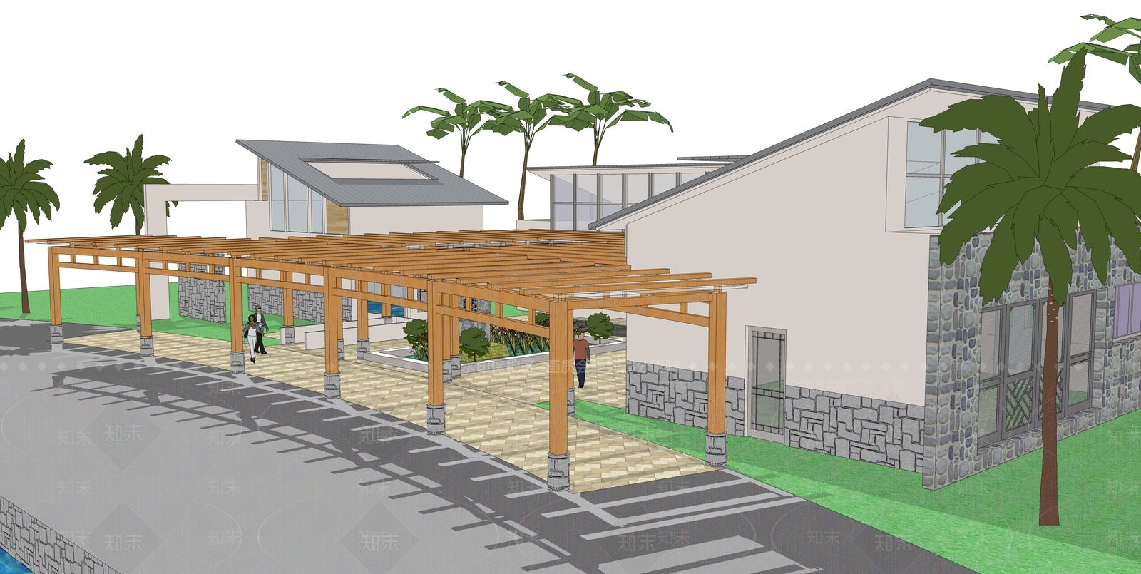 现代其他文化场馆SU模型下载【ID:1108796039】