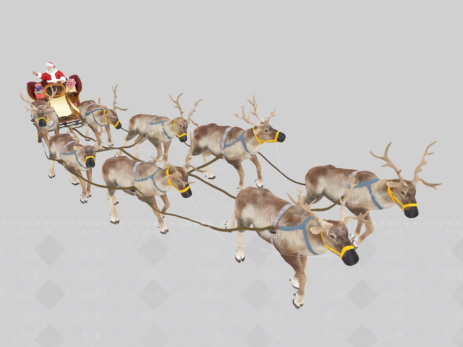 现代圣诞老人3D模型下载【ID:1108817265】